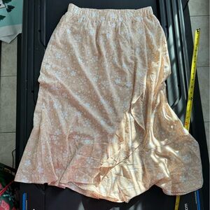 Disney Cream Floral A-Line Skirt